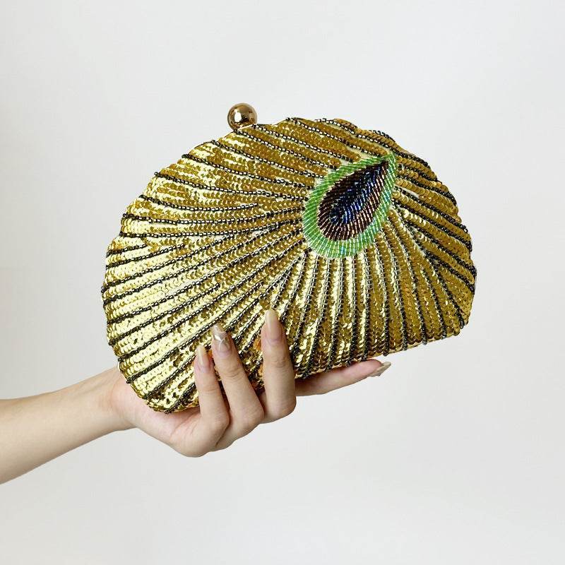 Trendy Pearl Clutch Bag for Weddings – Beaded Crossbody Handbag Design - MODISH X 