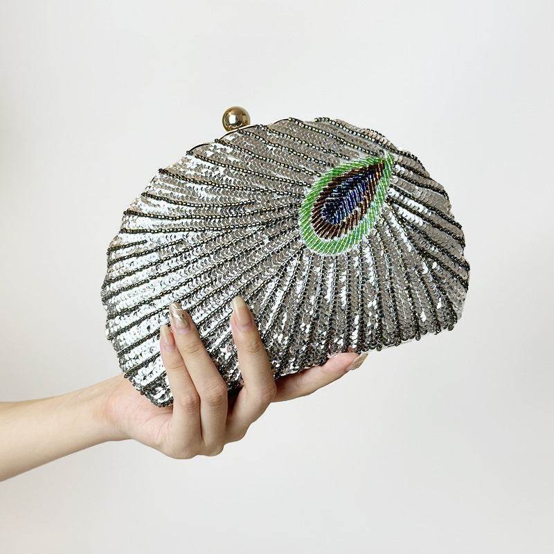 Trendy Pearl Clutch Bag for Weddings – Beaded Crossbody Handbag Design - MODISH X 