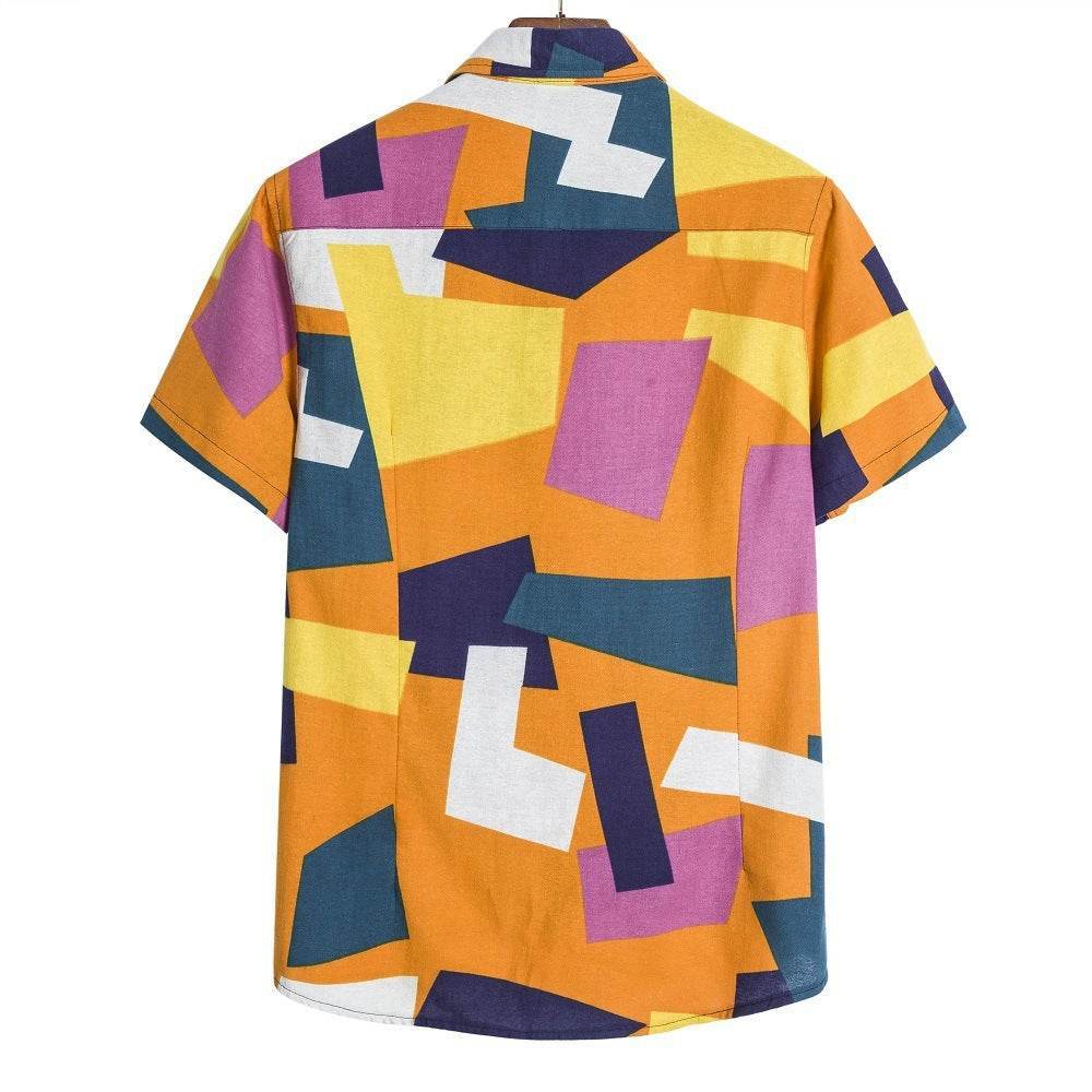 Men’s Geometric Print Shirt – Bold Style & Modern Design - MODISH X 