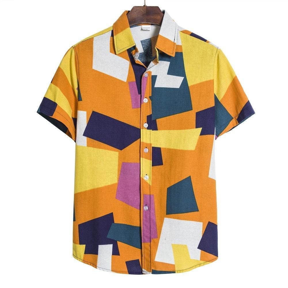 Men’s Geometric Print Shirt – Bold Style & Modern Design - MODISH X 