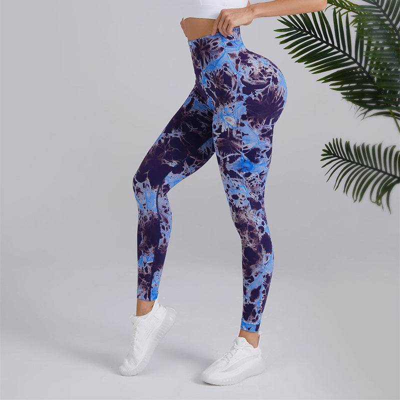 Tie-Dye Girls Sports Leggings – High-Waisted & Perfect for Every Workout - MODISH X 