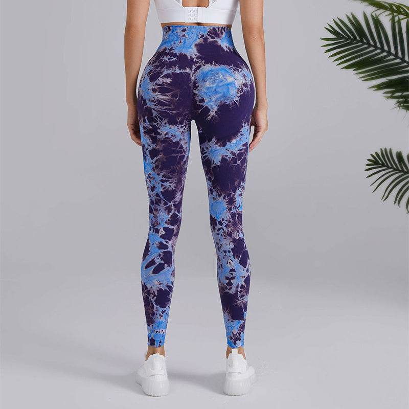 Tie-Dye Girls Sports Leggings – High-Waisted & Perfect for Every Workout - MODISH X 