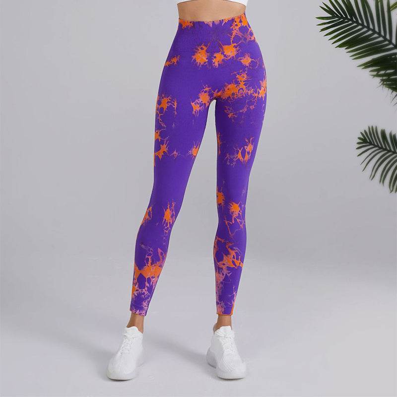 Tie-Dye Girls Sports Leggings – High-Waisted & Perfect for Every Workout - MODISH X 