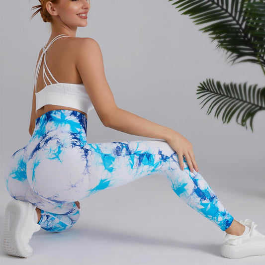Tie-Dye Girls Sports Leggings – High-Waisted & Perfect for Every Workout - MODISH X 
