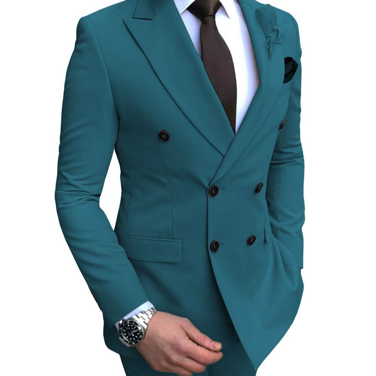 Navy Blue 2-Piece Business Suit – Modish & Slim Fit Wedding Suit - MODISH X 