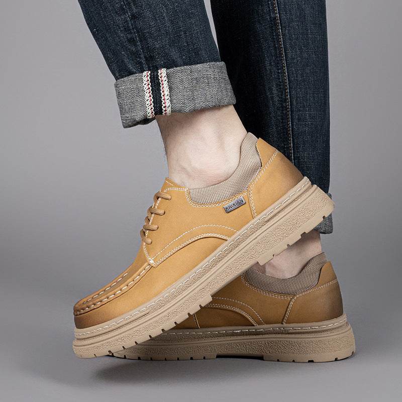 Men’s Retro Leather Work Shoes – Stylish, Durable & Comfortable - MODISH X 