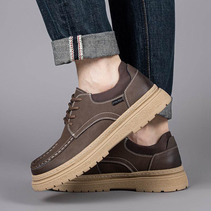 Men’s Retro Leather Work Shoes – Stylish, Durable & Comfortable - MODISH X 
