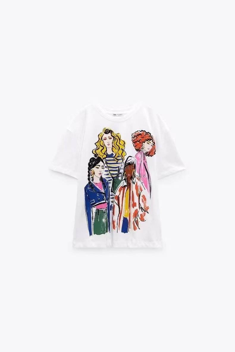 Women's Fashion Short-Sleeved Printed T-Shirts – Trendy & Modish - MODISH X 