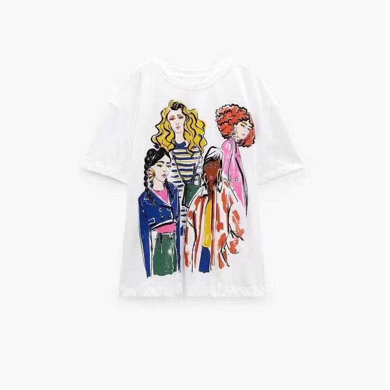 Women's Fashion Short-Sleeved Printed T-Shirts – Trendy & Modish - MODISH X 