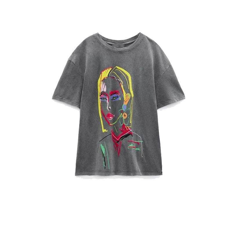 Women's Fashion Short-Sleeved Printed T-Shirts – Trendy & Modish - MODISH X 