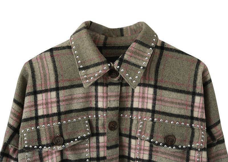 Women's Check Shirt Jacket with Fringe – Trendy UK Street Style - MODISH X 
