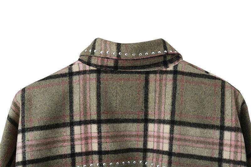 Women's Check Shirt Jacket with Fringe – Trendy UK Street Style - MODISH X 