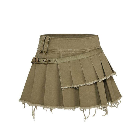 Women's Asymmetric Splicing Short Skirts – Trendy UK Style - MODISH X 