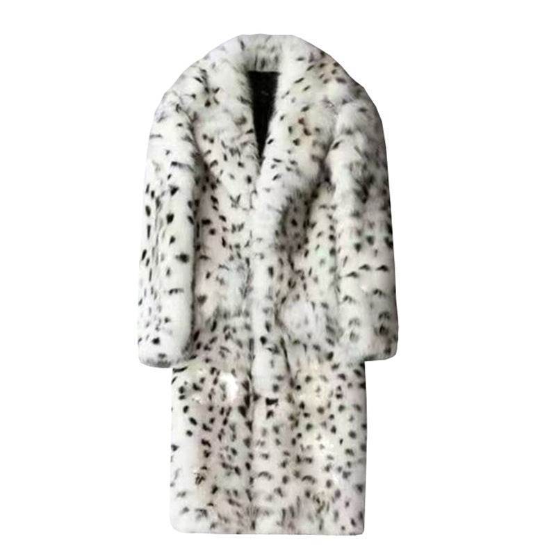 Men's Long Slim Fit Fur Coat – Luxurious Winter Style - MODISH X 