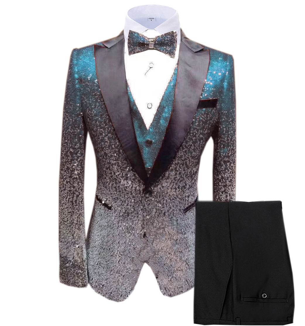 Stylish Three Piece Suit for Men – Smart Sequin Dress Suit - MODISH X 