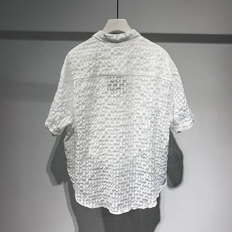 Men's Checkered Loose Half Sleeve Shirts – Trendy & Comfortable Style - MODISH X 