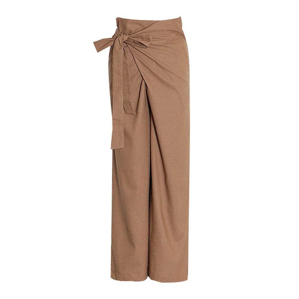 Women’s High-Waist Bowknot Trousers – Stylish UK Fit for Autumn - MODISH X 