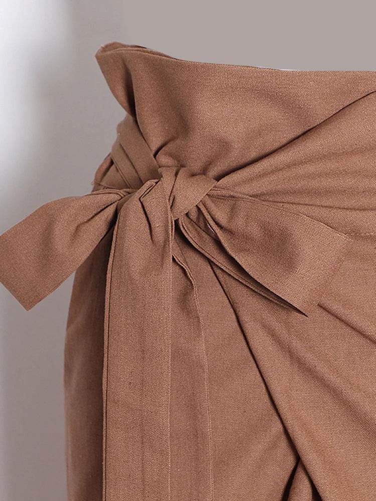 Women’s High-Waist Bowknot Trousers – Stylish UK Fit for Autumn - MODISH X 