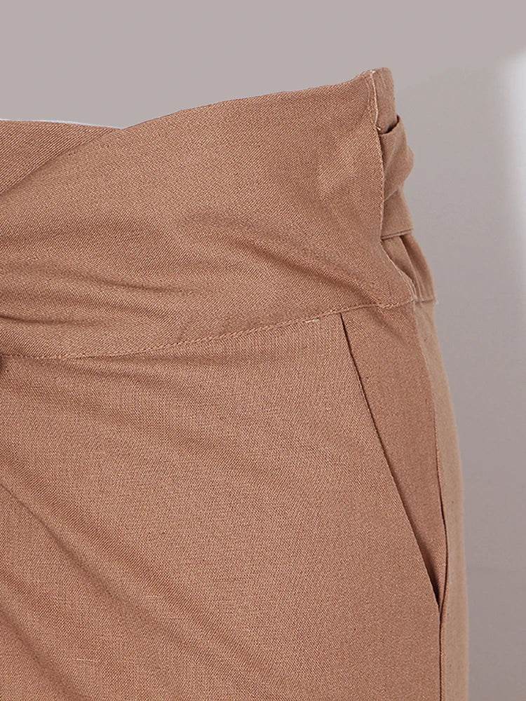 Women’s High-Waist Bowknot Trousers – Stylish UK Fit for Autumn - MODISH X 
