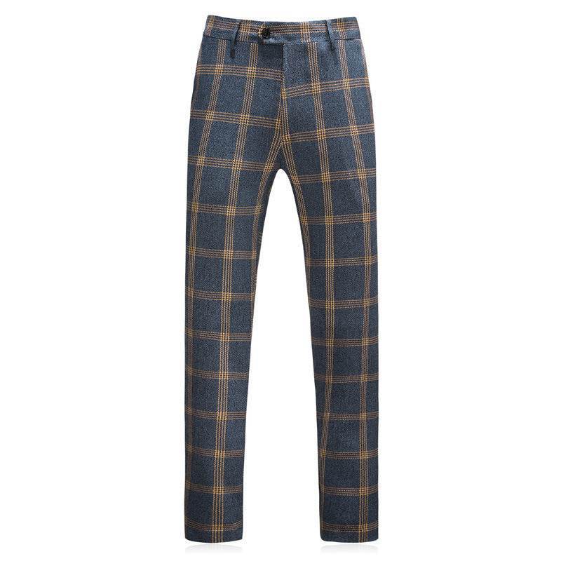 Stylish 3 Piece Suit for Men – Modish Blue Check Suit Dress - MODISH X 