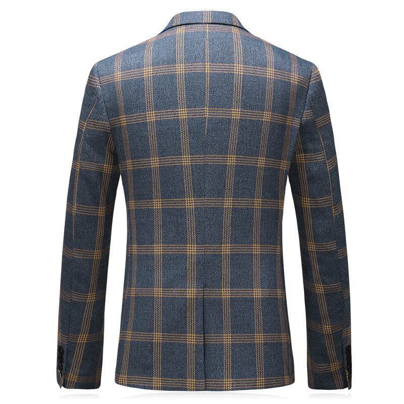 Stylish 3 Piece Suit for Men – Modish Blue Check Suit Dress - MODISH X 