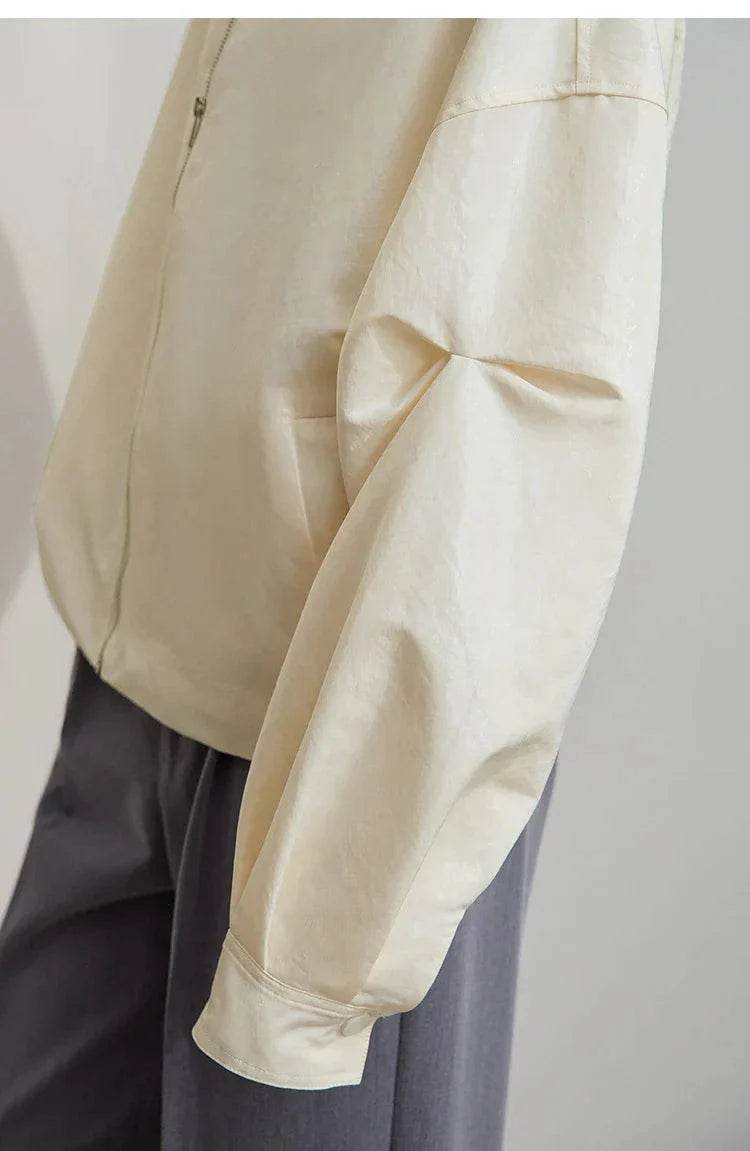 Women’s Amii Minimalist Glossy Jacket – Chic Spring Style - MODISH X 