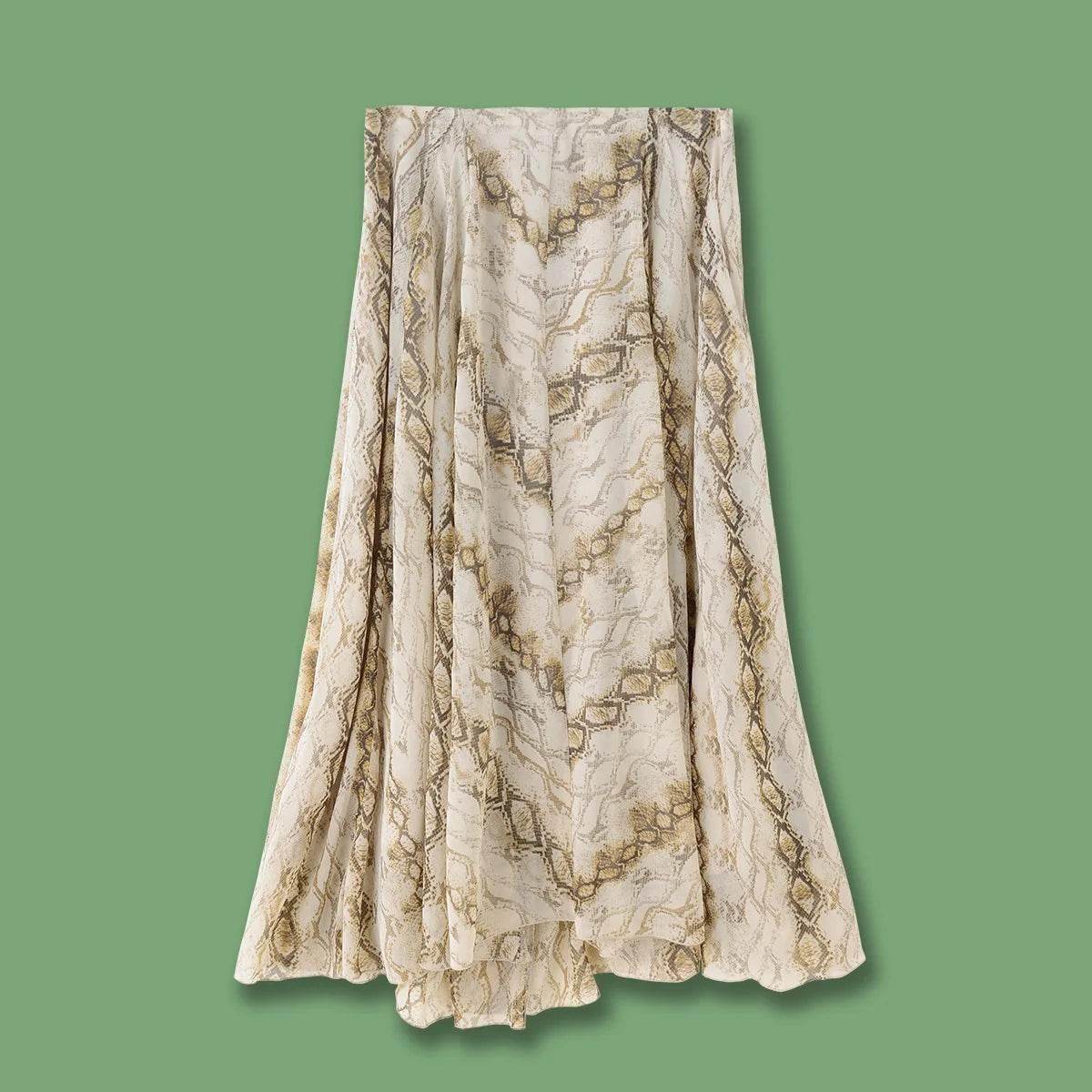 Women’s French Style Check Midi Skirt with Pockets – Chic & Classic - MODISH X 