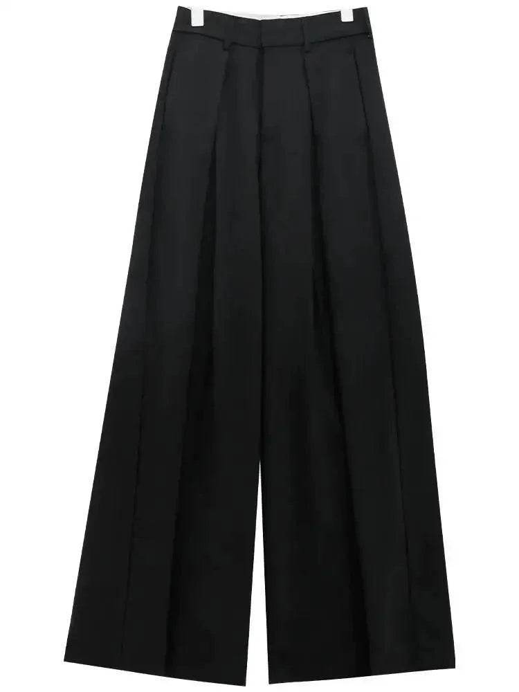 Women’s High-Waist Drapey Wide-Leg Pants – Chic & Comfortable Style - MODISH X 