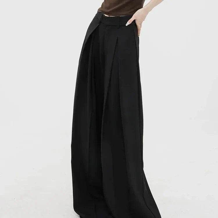 Women’s High-Waist Drapey Wide-Leg Pants – Chic & Comfortable Style - MODISH X 