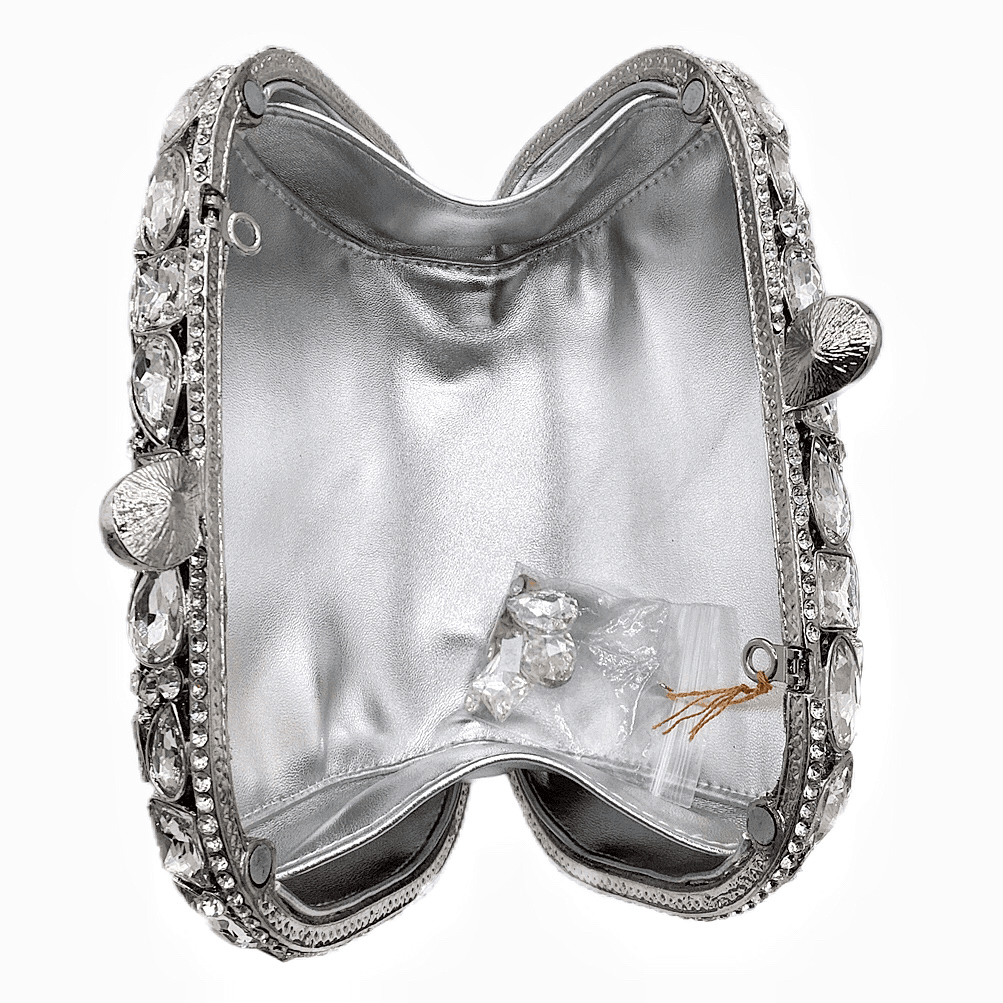 Women's Gold Clutch Bag – Elegant Crystal Evening Accessory - MODISH X 