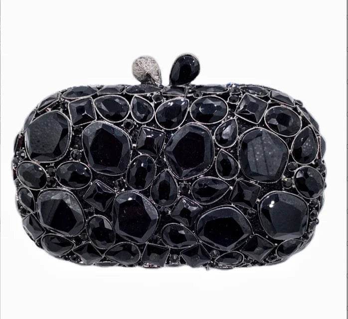 Women's Gold Clutch Bag – Elegant Crystal Evening Accessory - MODISH X 