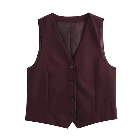 Women’s Color Block Knit Vest & Trousers Set – Trendy & Stylish Look - MODISH X 