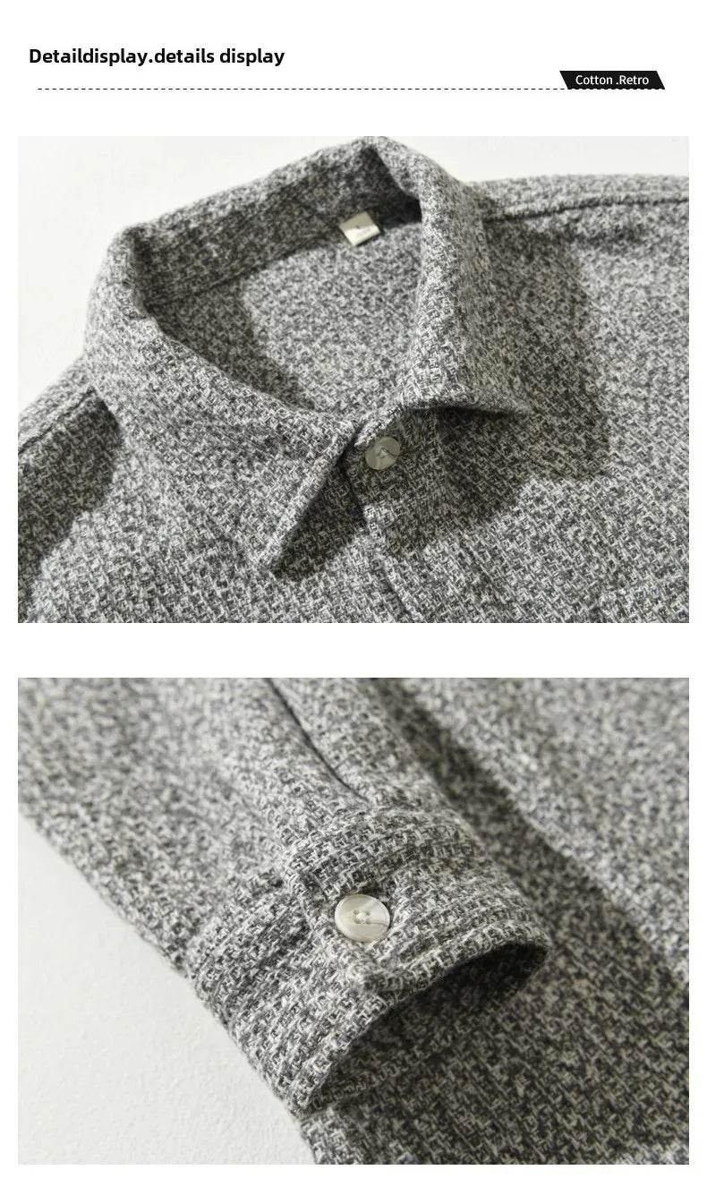 Men’s Casual Shirts – Polo Collar Long Sleeve for Autumn Style - MODISH X 