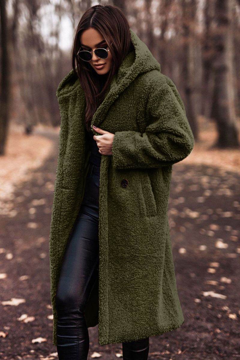 Women’s Long Woolen Coat – Timeless, Elegant & Sophisticated - MODISH X 