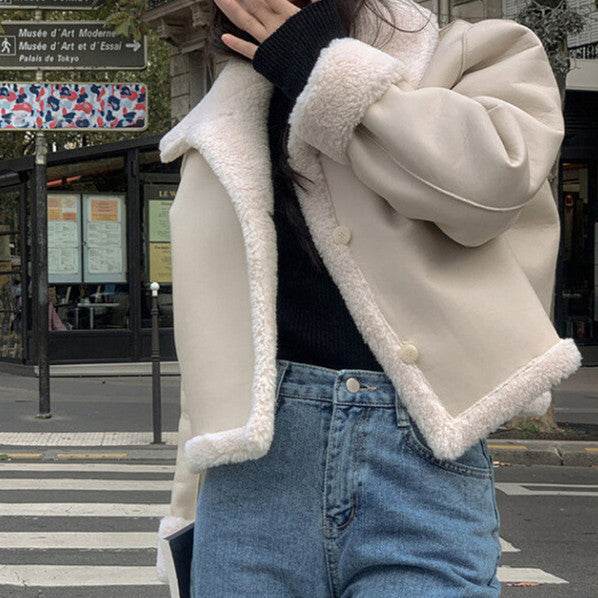 Women’s Retro Lamb Fur Coat – Ultra-Warm, Timeless & Versatile - MODISH X 
