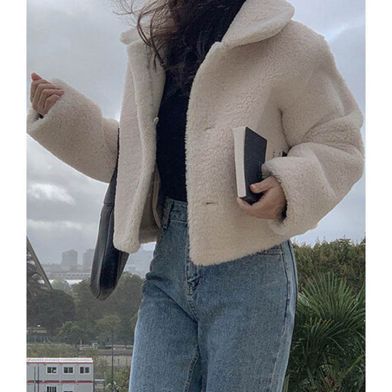 Women’s Retro Lamb Fur Coat – Ultra-Warm, Timeless & Versatile - MODISH X 
