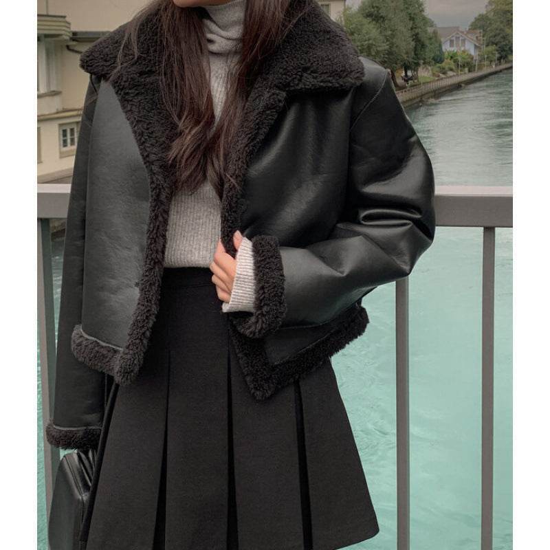Women’s Retro Lamb Fur Coat – Ultra-Warm, Timeless & Versatile - MODISH X 