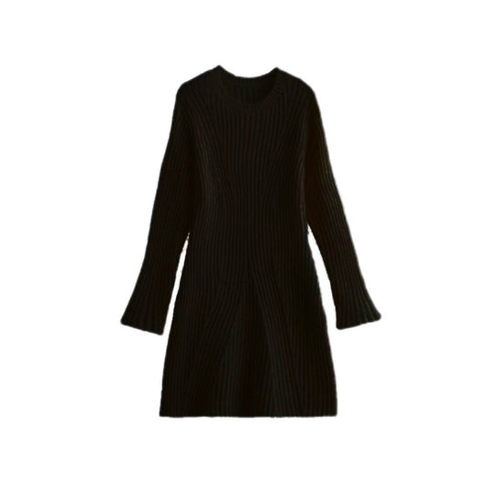 Women’s Ribbed Knit Dress – Cozy, Chic & Slim-Fit Winter Essential - MODISH X 