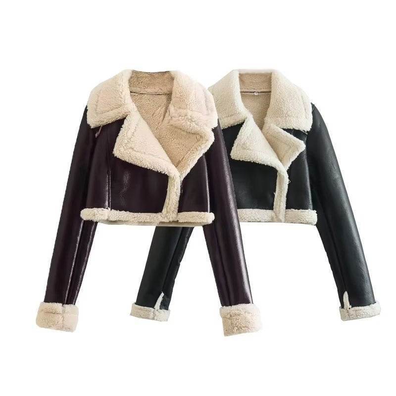 Women's Fur Collar Jacket – Chic Slim Fit for Winter Elegance - MODISH X 