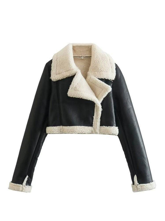 Women's Fur Collar Jacket – Chic Slim Fit for Winter Elegance - MODISH X 