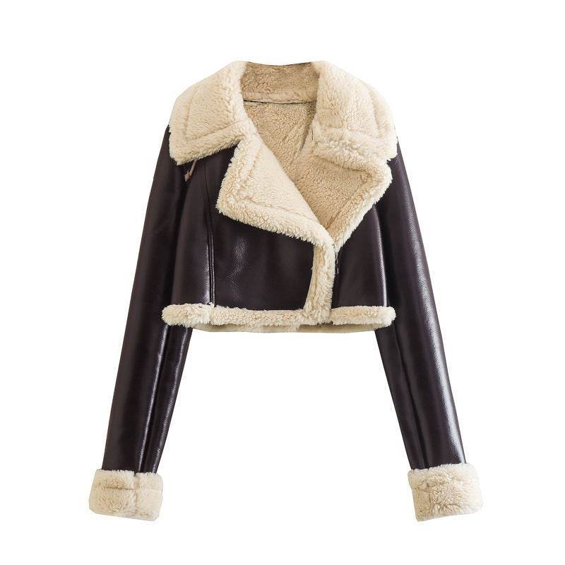 Women's Fur Collar Jacket – Chic Slim Fit for Winter Elegance - MODISH X 