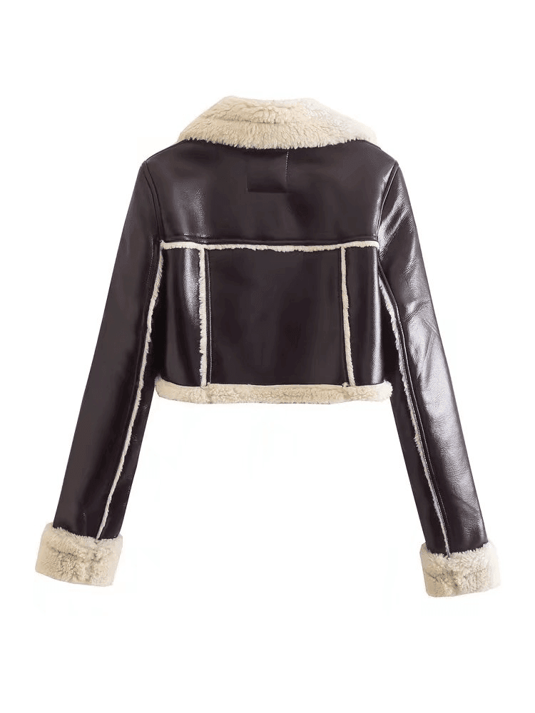 Women's Fur Collar Jacket – Chic Slim Fit for Winter Elegance - MODISH X 