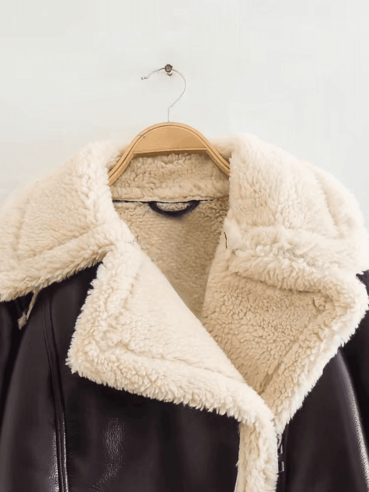 Women's Fur Collar Jacket – Chic Slim Fit for Winter Elegance - MODISH X 