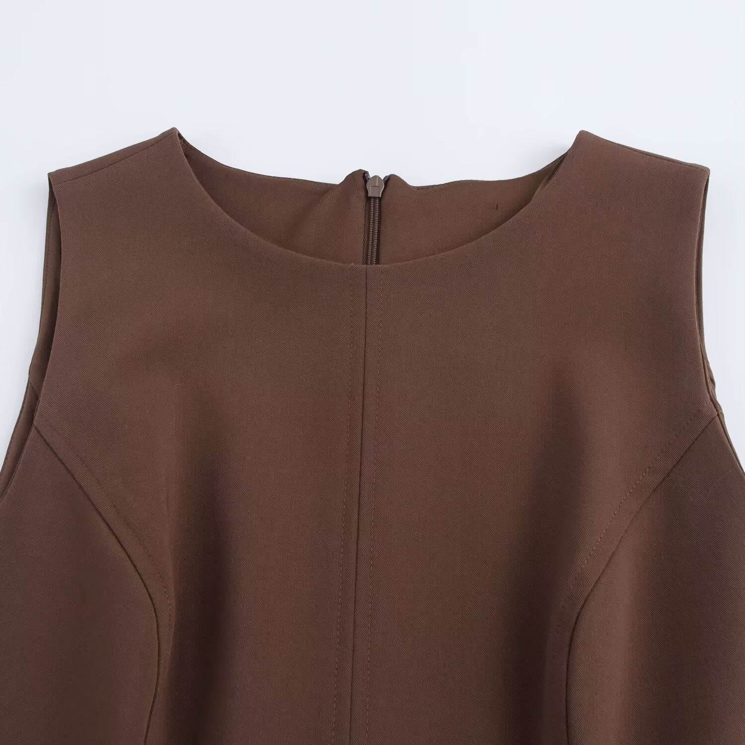 Women’s Slim-Fit Pleated Mini Dress – Elegant & Chic & Fashionable - MODISH X 