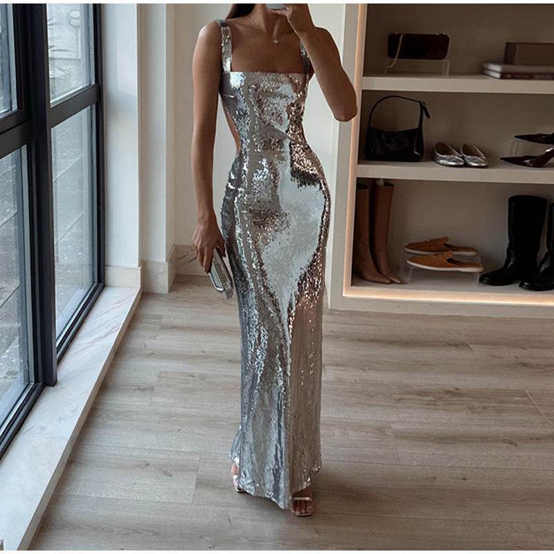 Women’s Sequin Sling Dress – Glamorous & Eye-Catching - MODISH X 