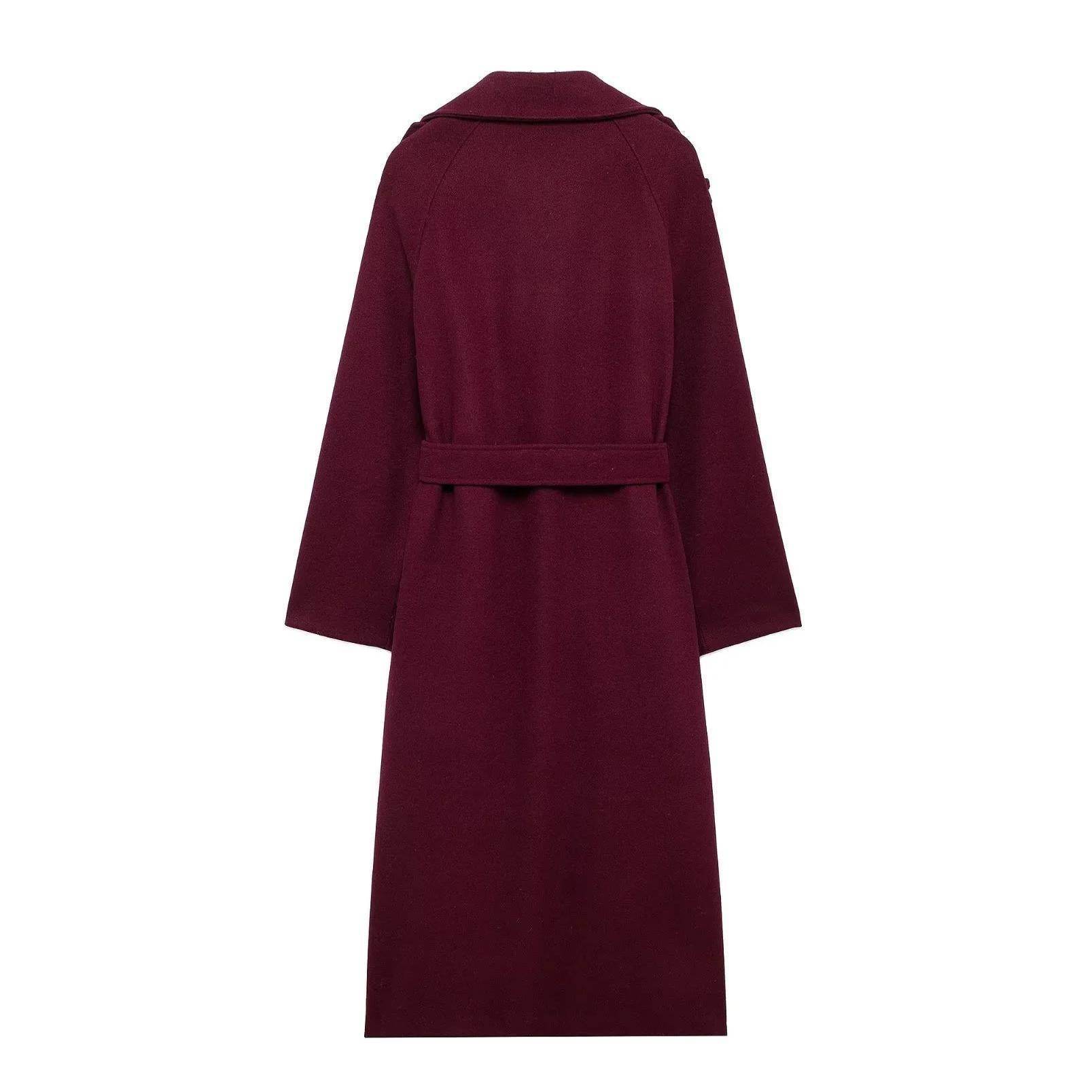 Women’s Double-Breasted Woolen Coat – Elegant, Warm & Timeless - MODISH X 