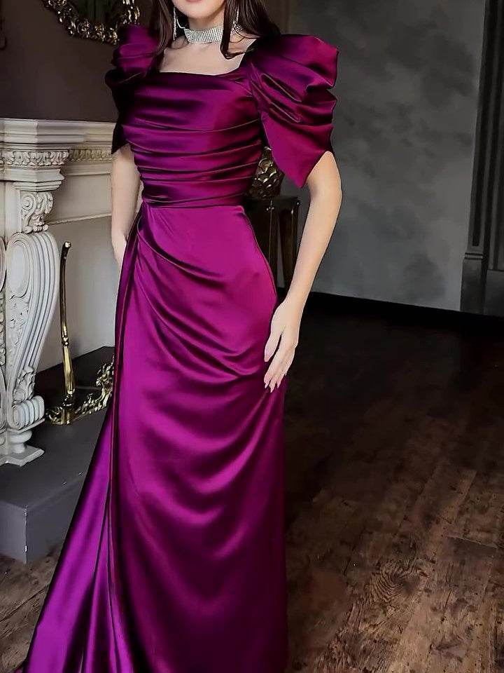 Women's Elegant Puff Sleeve Maxi Dress – Stunning Choice for Parties & Weddings - MODISH X 